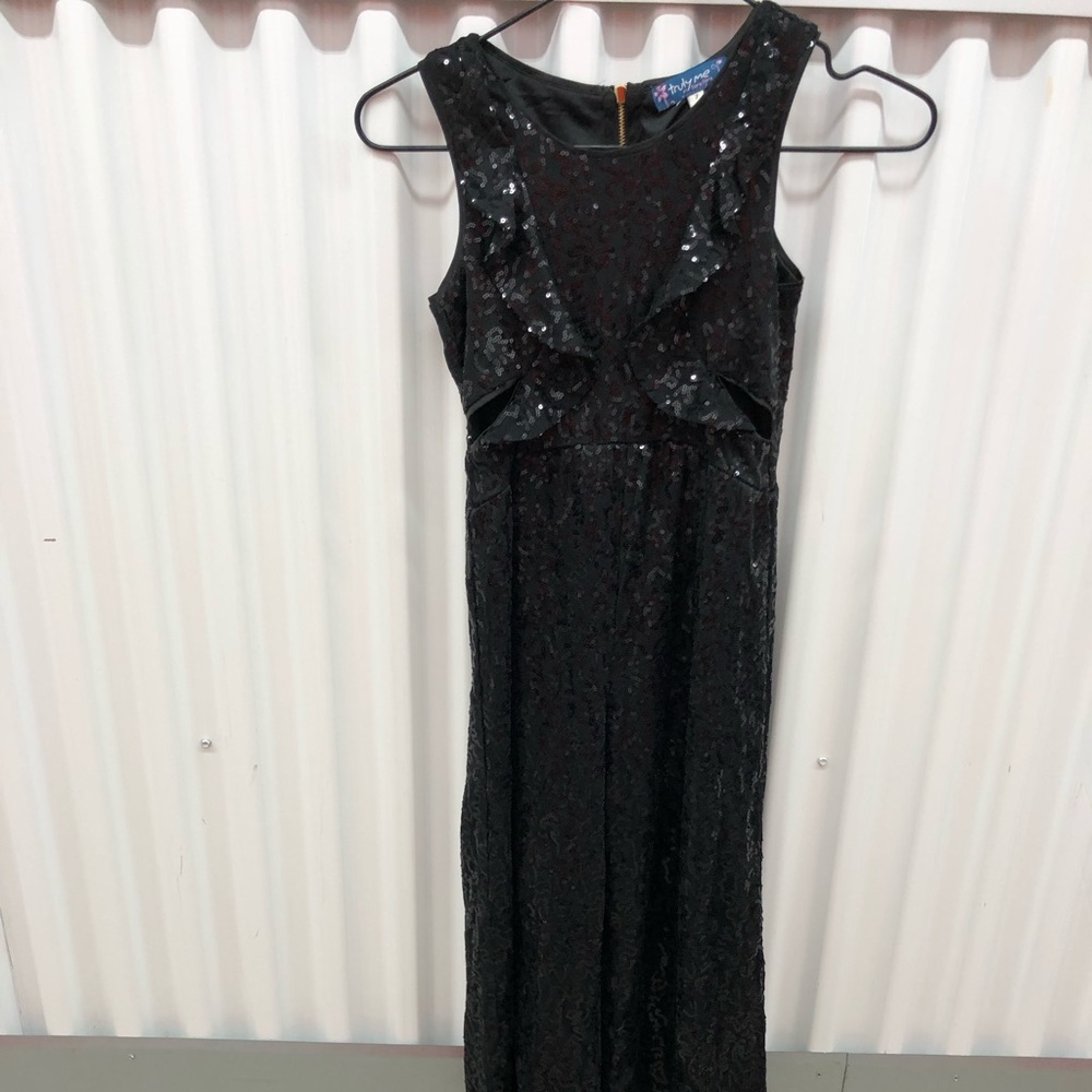 Truly Me by Sara Sara Girls Sequin Jumpsuit Size 7